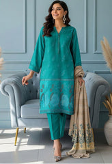 Bareeze Embroidered 3-Piece Un-Stiched Suit