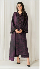 Baroque Lawn 3-Piece Unstiched With Embroidered Patches