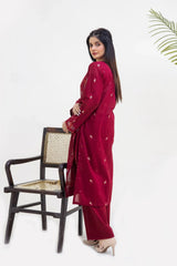 GULRAKH - 2PC LAWN EMBROIDERED SUIT BY VELORA
