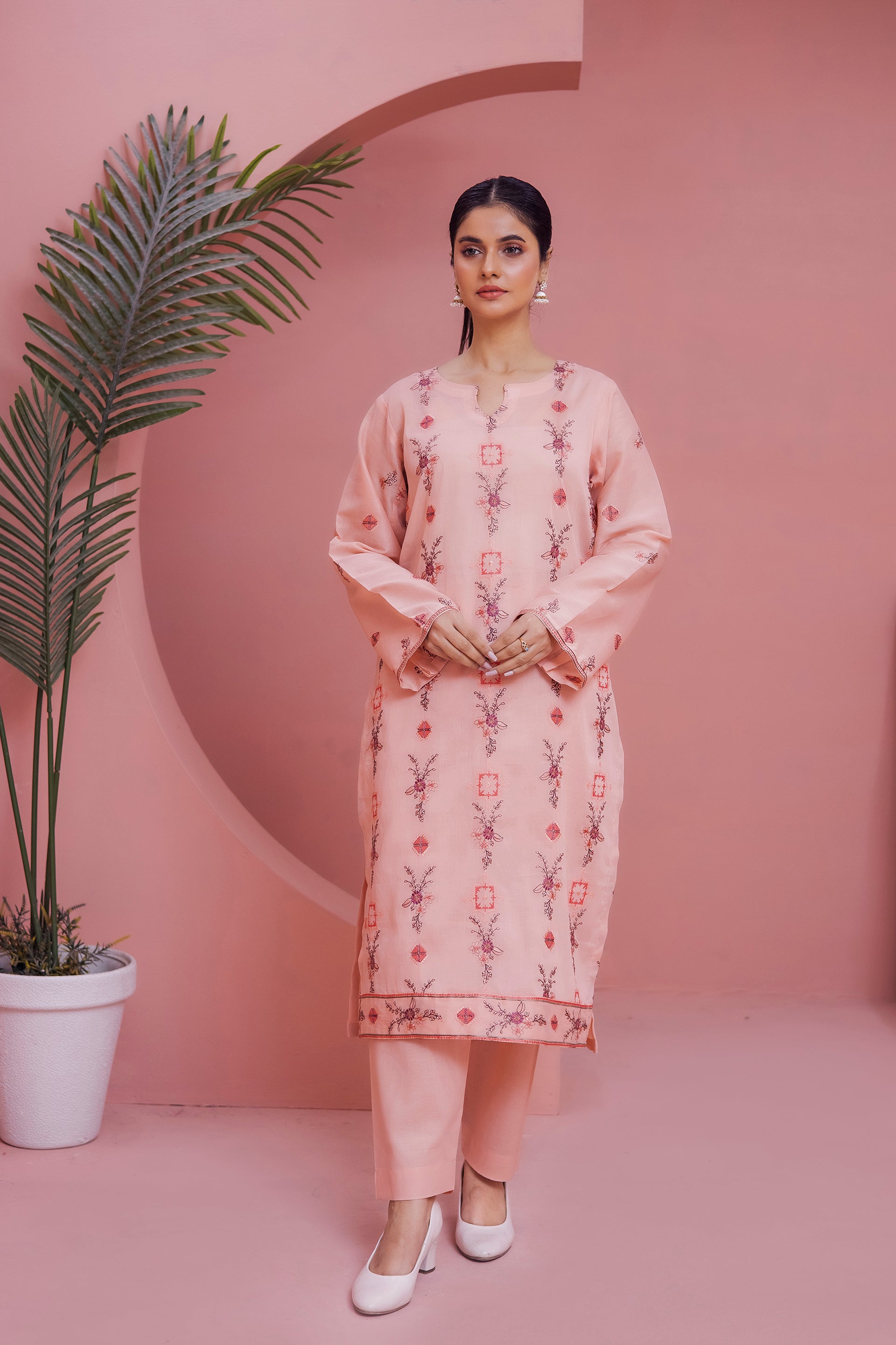 LUNE - 2PC LAWN EMBROIDERED SUIT BY BLOSSOM