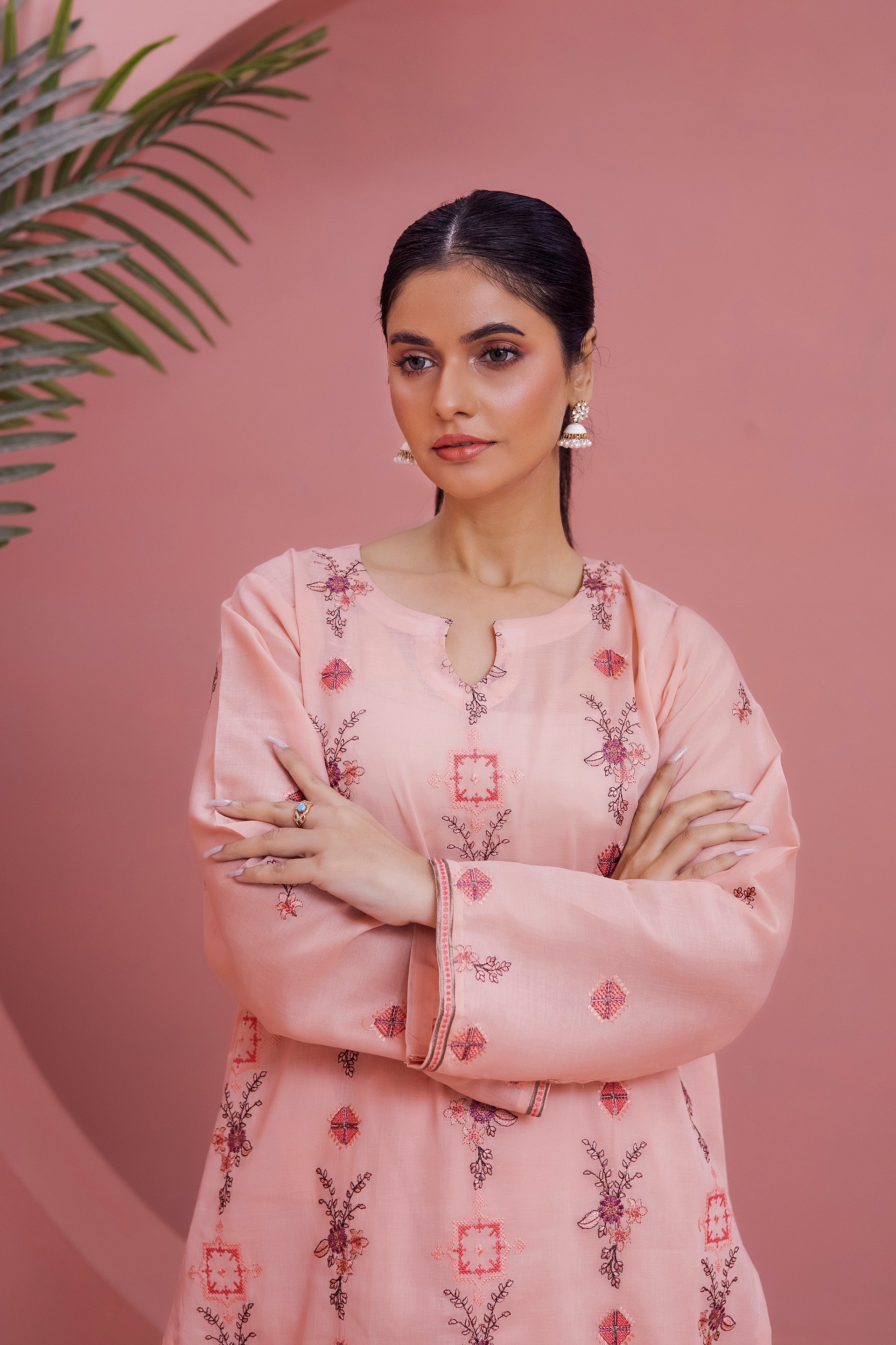 LUNE - 2PC LAWN EMBROIDERED SUIT BY BLOSSOM