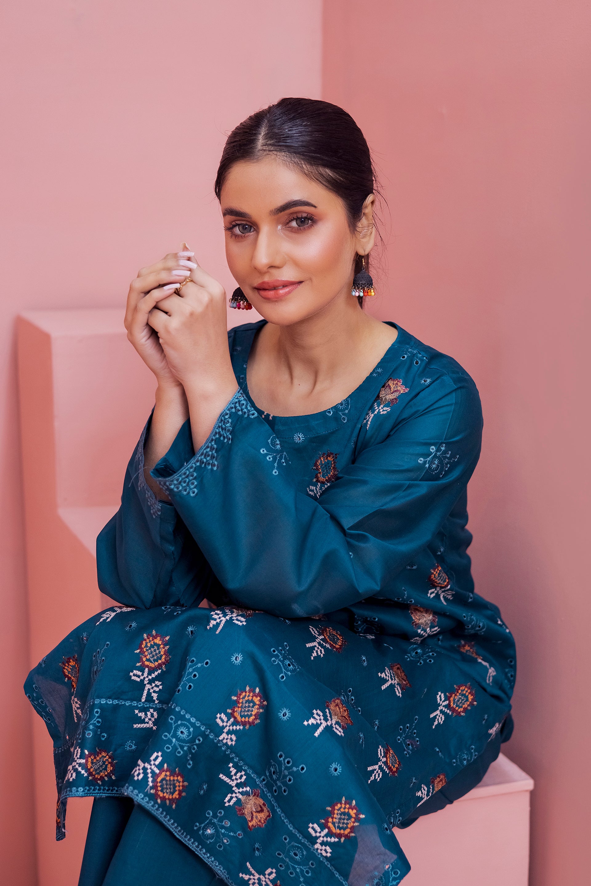 FEROZA - 2PC LAWN EMBROIDERED SUIT BY BLOSSOM