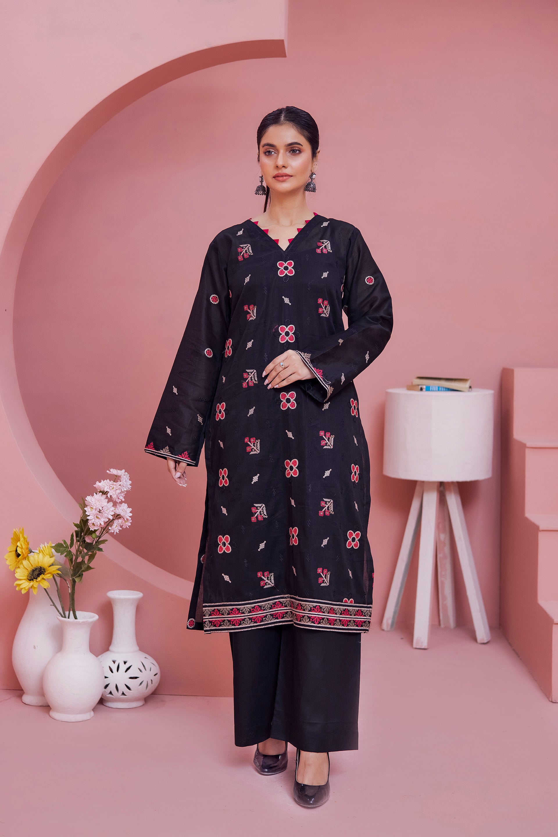 BLACK JADE - EMBROIDERED 2PC LAWN SUIT BY BLOSSOM