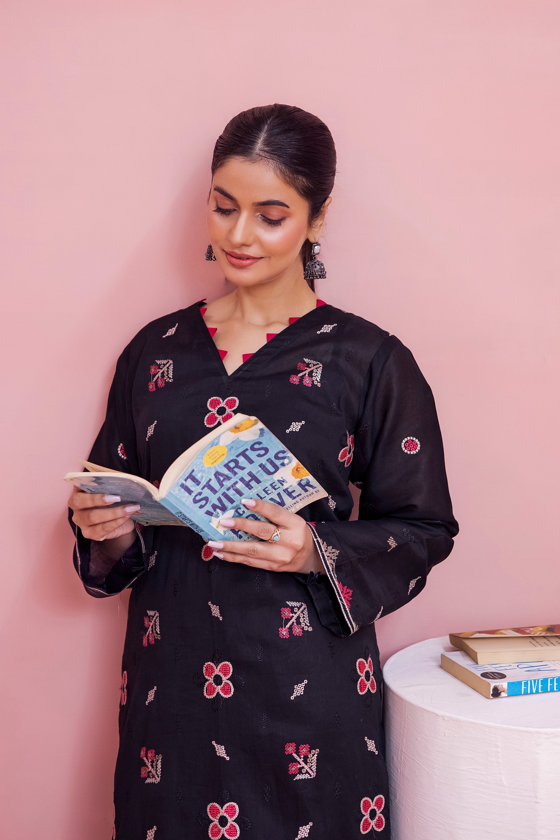 BLACK JADE - EMBROIDERED 2PC LAWN SUIT BY BLOSSOM