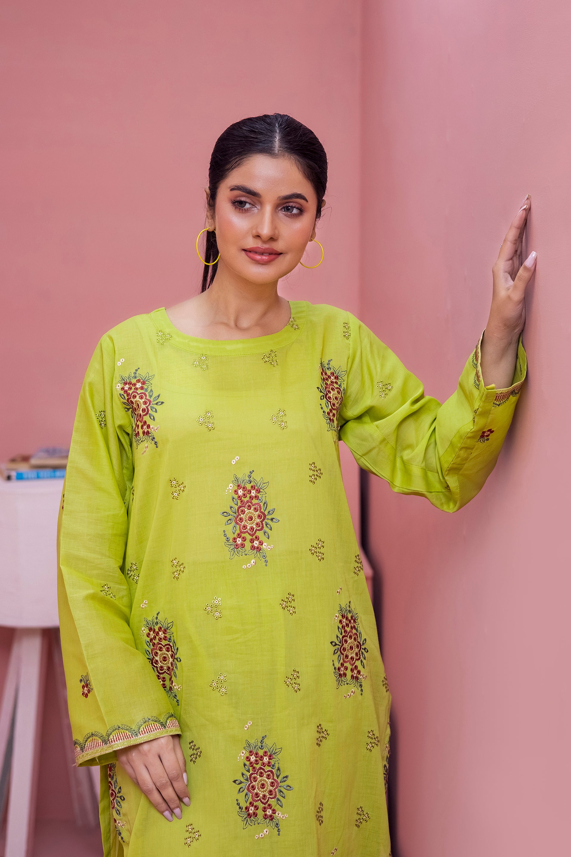 AMBER - 2PC LAWN EMBROIDERED SUIT BY BLOSSOM