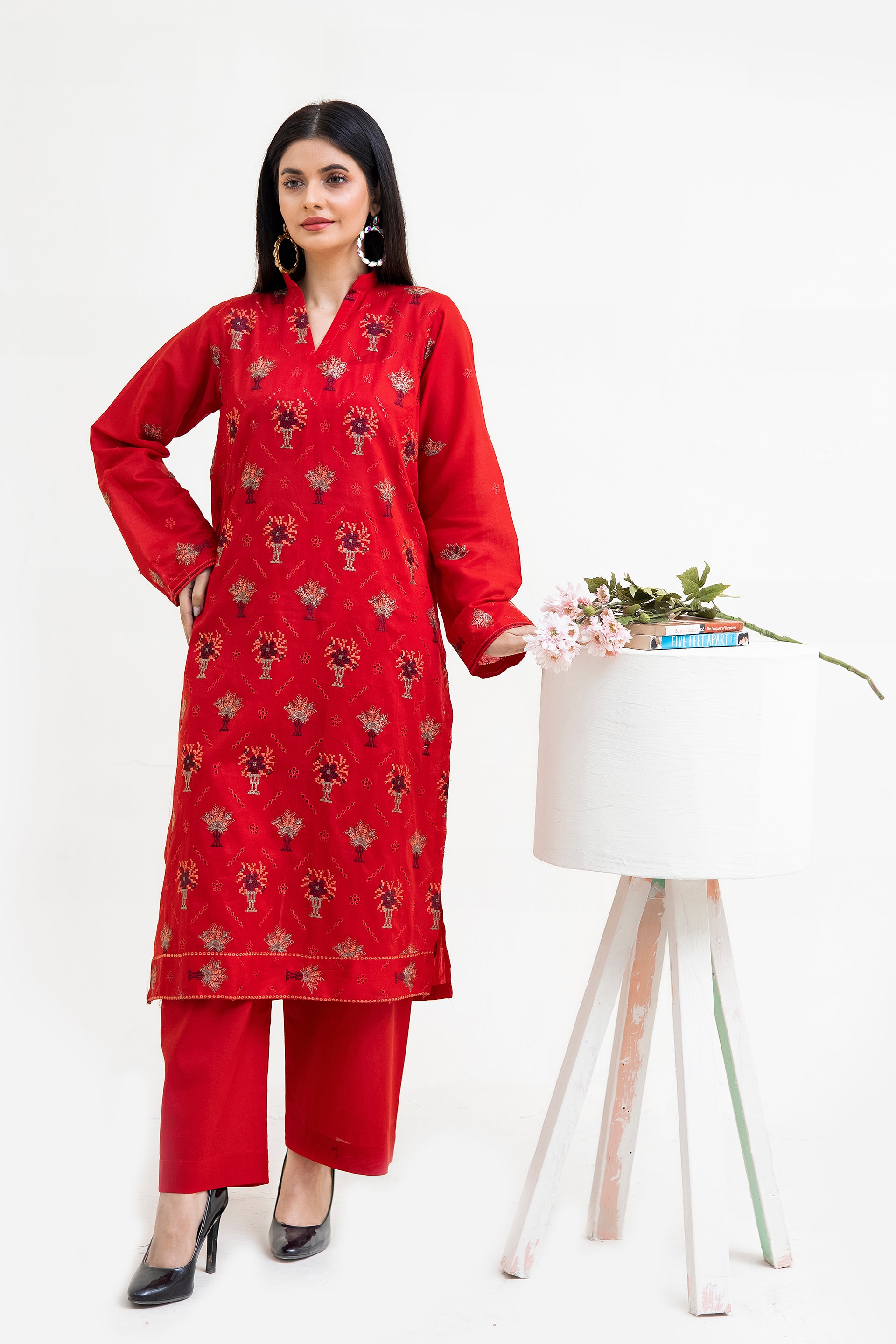 GULAAL - 2PC LAWN EMBROIDERED SUIT BY VELORA