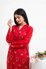 GULAAL - 2PC LAWN EMBROIDERED SUIT BY VELORA
