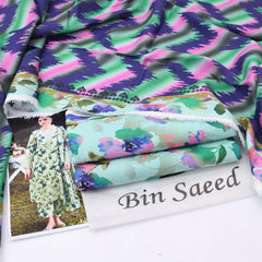 Bin Saeed Digital Printed Khaddar 3-Piece Un-Stiched