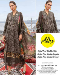Maria B Digital Printed Khaddar 3-Piece Un-Stiched