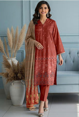 Bareeze Embroidered 3-Piece Un-Stiched Suit