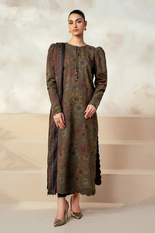 Baroque 3Pcs Unstiched Lawn