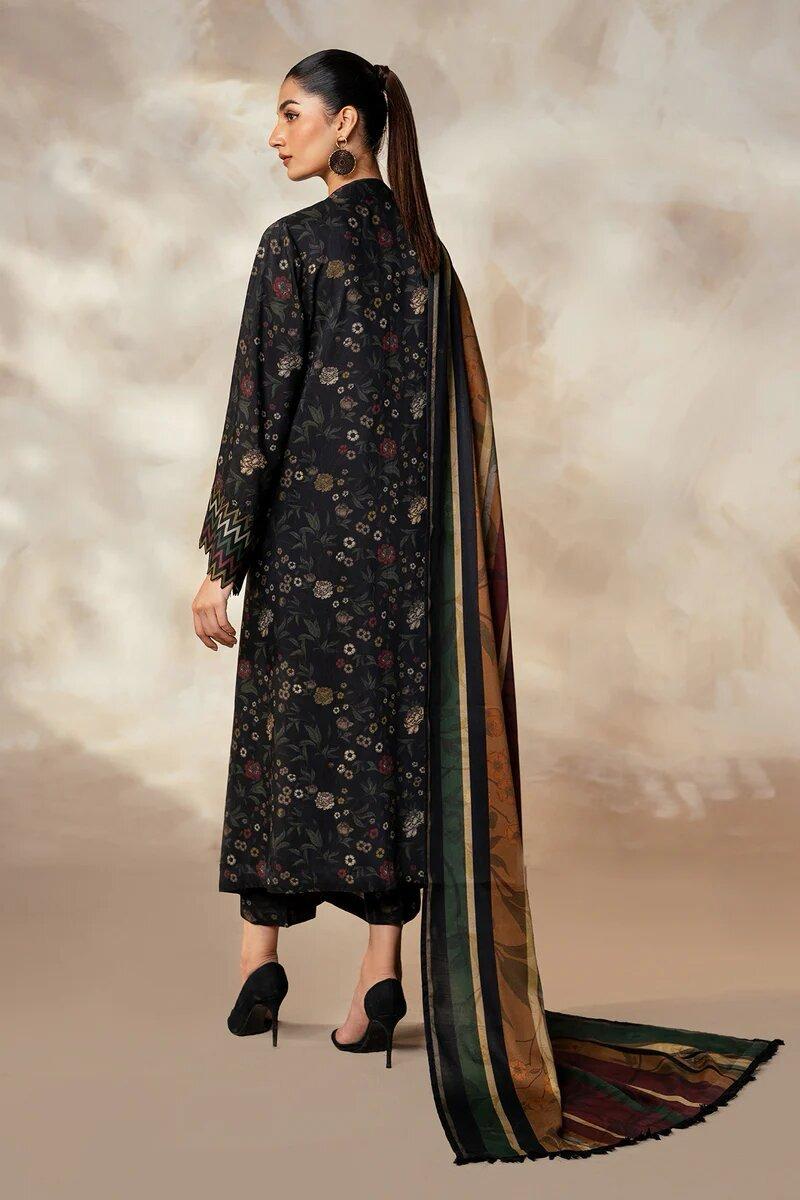 Baroque 3pcs Unstiched Digital Printed Lawn