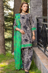 Charizma Digital Printed Khaddar 3-Piece Un-Stiched