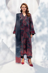 Baroque Lawn 3-Piece Unstiched With Embroidered Patches