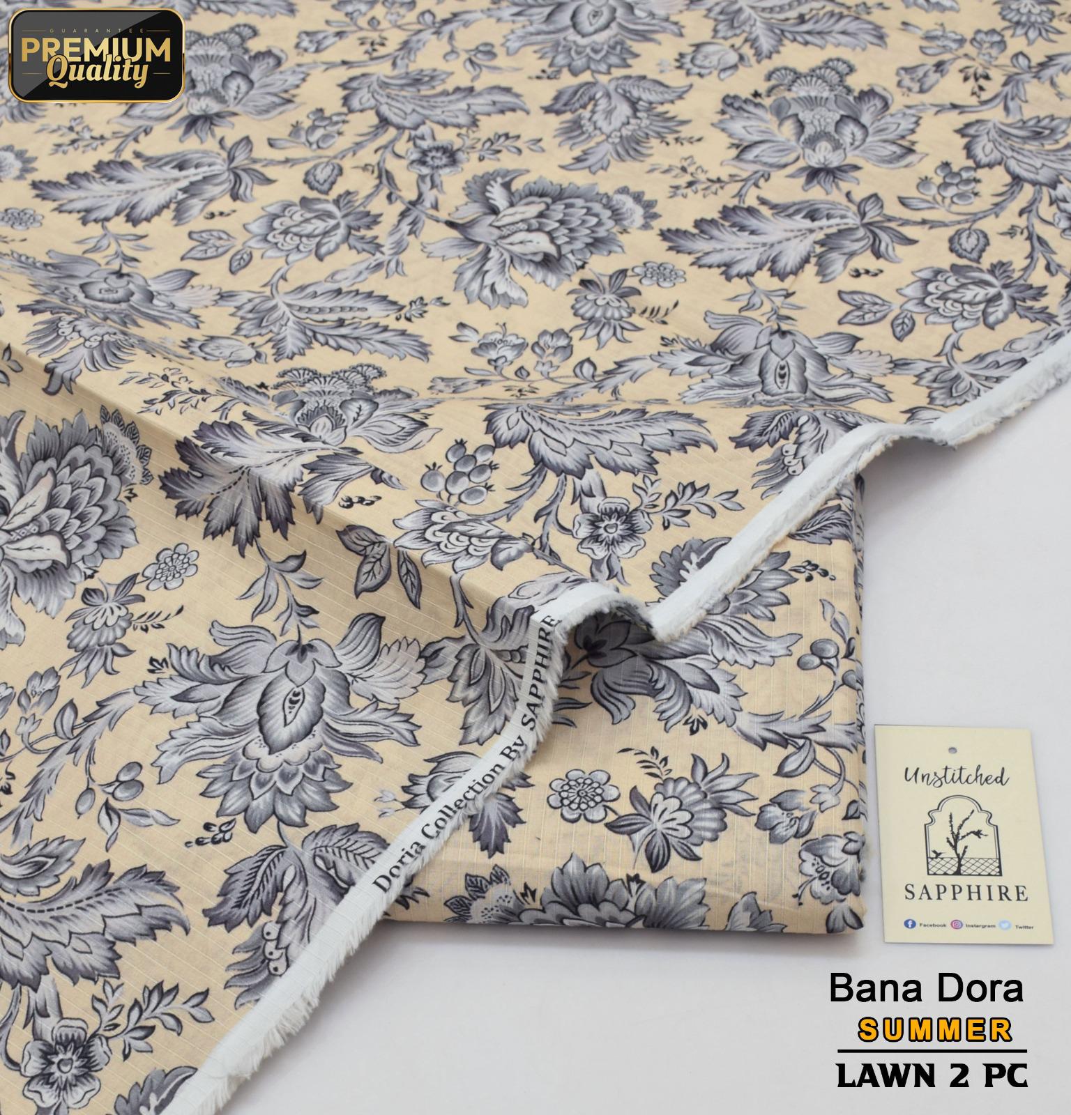 Sapphire Bana Dora Lawn 2-Piece Unstiched