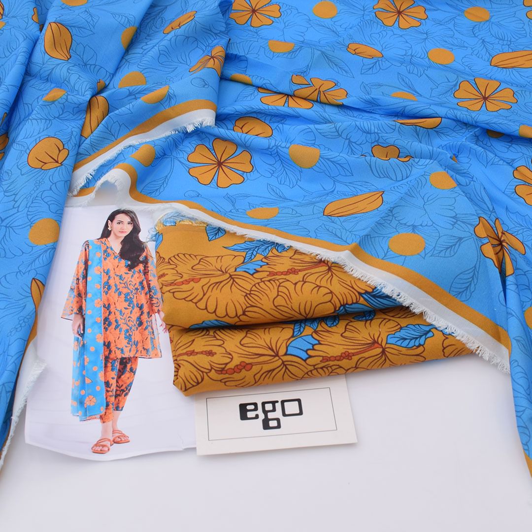 Ego Linen Viscose 3-Piece Un-stiched