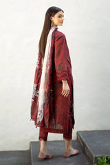Baroque Lawn 3-Piece Unstiched With Embroidered Patches