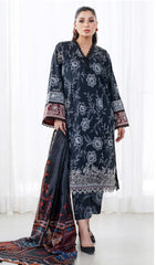 Baroque Lawn 3-Piece Unstiched With Embroidered Patches