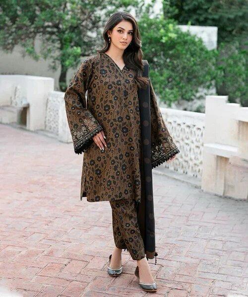 Baroque 3pcs Unstiched Digital Printed Lawn