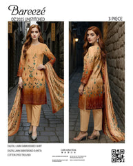 Bareeze Embroidered Lawn 3-Piece Unstiched