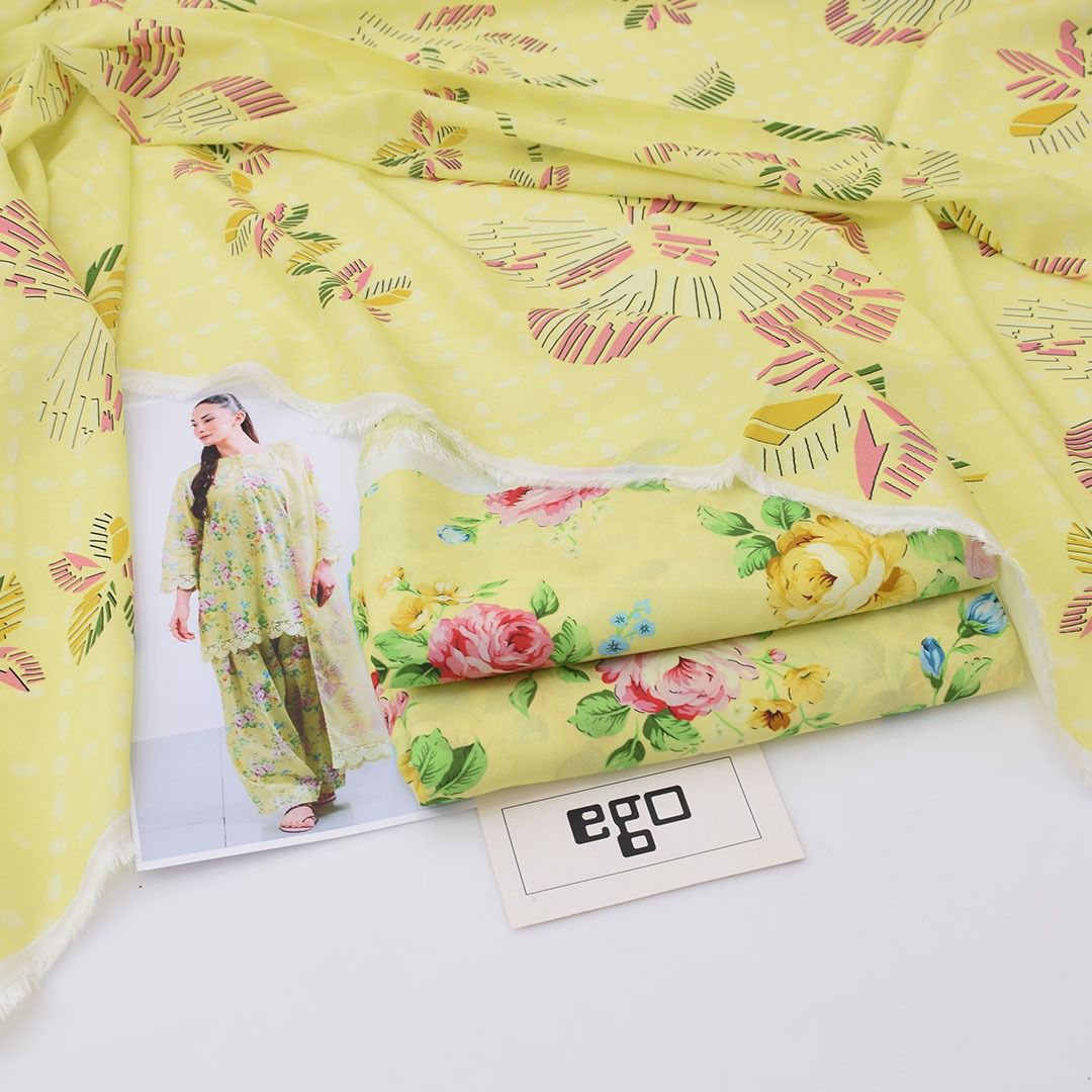 Ego Linen Viscose 3-Piece Un-stiched