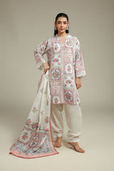 Khaadi Printed Lawn 3-Piece Un-Stiched