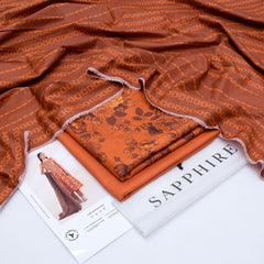Sapphire Digital Printed Dhanak 3-Piece Un-Stiched