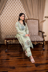Lawn Embroidered 2-Piece Un-Stiched Suit By Noura