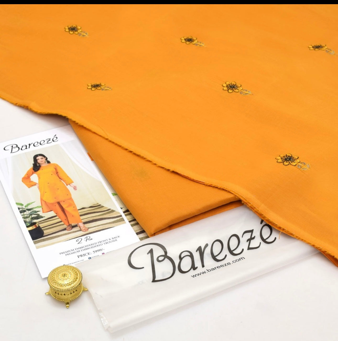 Bareeze Embroidered 2-Piece Lawn Un-stiched
