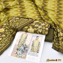 Zainab chottani Digital Printed Khaddar 3-Piece Un-Stiched