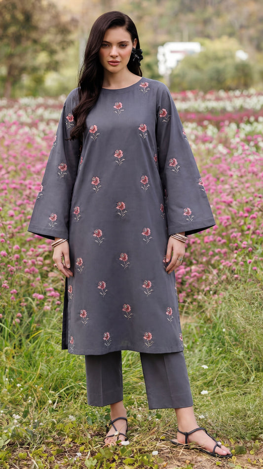 Lawn Embroidered Unstiched 2-Piece - D2