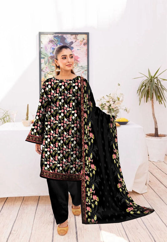 Nishat Digital Printed Dhanak 3-Piece Un-Stiched