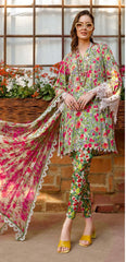 Maria.B Digital Printed Dhanak 3-Piece Un-Stiched