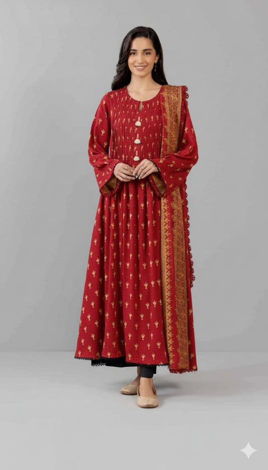 Sapphire Digital Khaddar 3-Piece Un-stiched