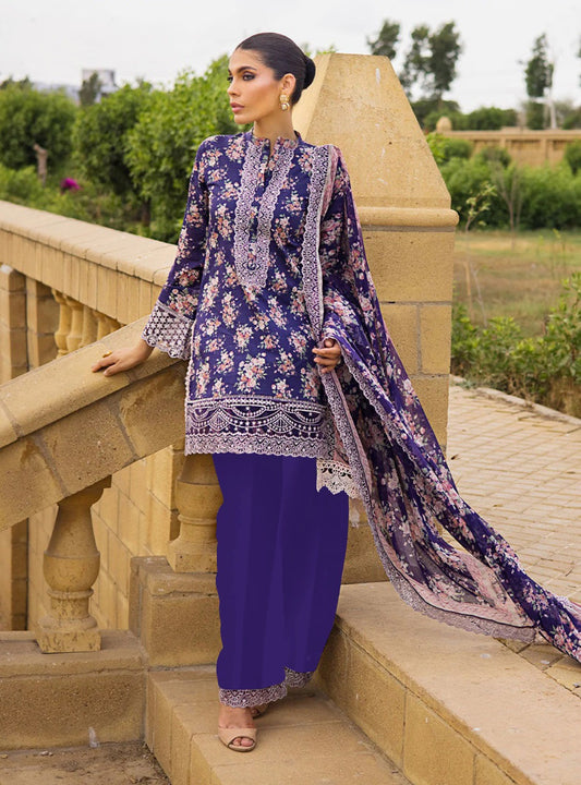 Zainab chottani Digital Khaddar 3-Piece Un-stiched