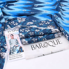 Baroque Digital Printed Khaddar 3-Piece Un-Stiched