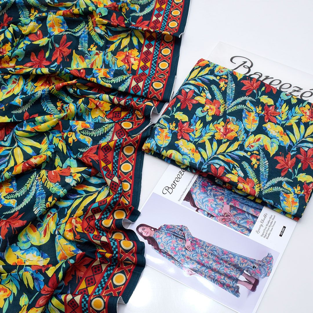 Bareeze Digital Printed Khaddar 3-Piece Un-Stiched