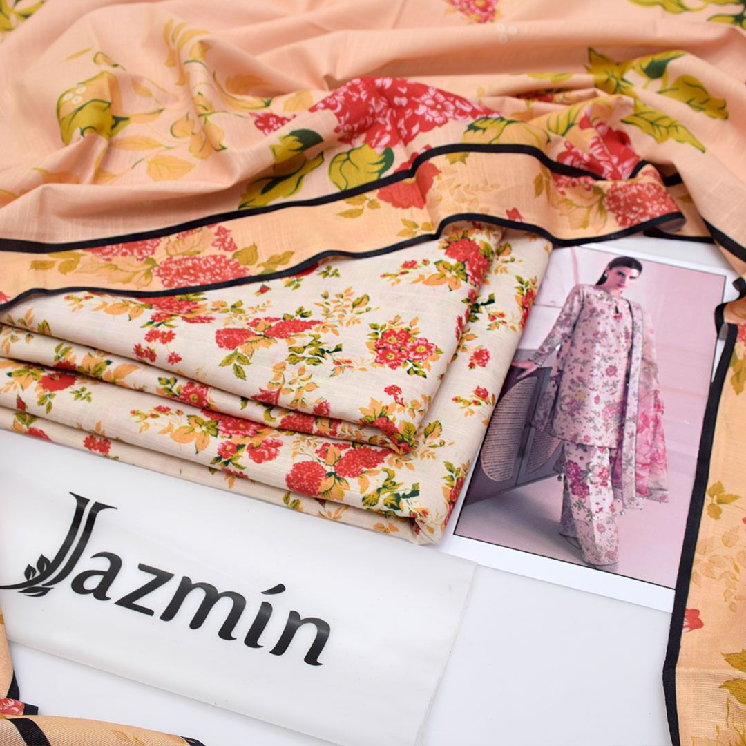 Jazmin Digital Printed Khaddar 3-Piece Un-Stiched