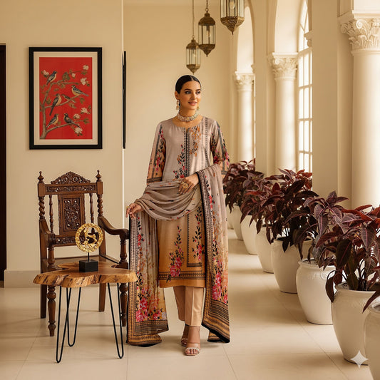 Mausummery Lawn 3-Piece Un-stiched