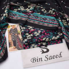 Bin Saeed lawn 3-Piece Un-stiched