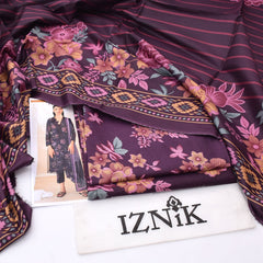 Iznik lawn 3-Piece Un-stiched