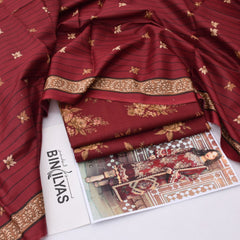Bin ILyas lawn 3-Piece Un-stiched