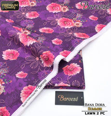 Bareeze Bana Dora Lawn Digital Printed 2-Piece Un-Stiched