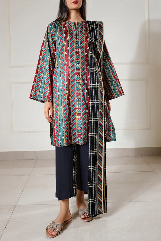 Saya Digital Printed Lawn 3-Piece Un-Stiched