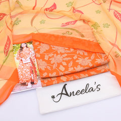 Aneela's Digital Lawn 3-Piece Un-Stiched