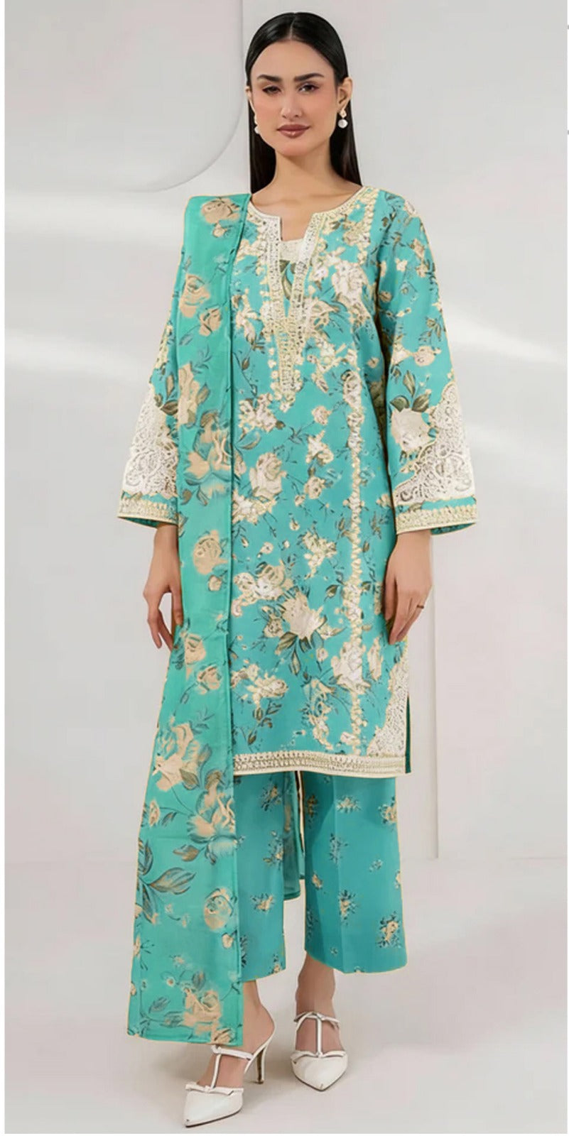Afrozeh Digital Lawn 3-Piece Un-Stiched