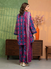Edenrobe Digital Lawn 3-Piece Un-Stiched