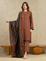 Edenrobe Digital Lawn 3-Piece Un-Stiched
