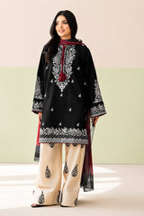 Pezwaan Dhanak Embroidered 3-Piece Un-Stiched