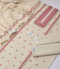 Bareeze Karandi Khaddar Embroidered 3-Piece Un-Stiched